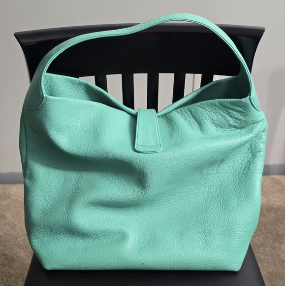 Dooney & Bourke Leather Hobo Bag With Lock - Picture 3 of 9